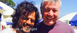 Umberto Fusco con Francesco Renga in Sardegna