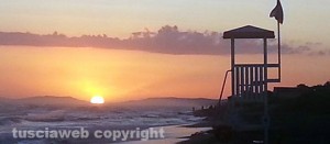 Tramonto a Pescia Romana