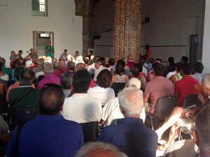 La riunione per la lottizzazione Palombaro