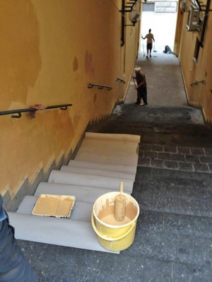Sottopassaggio di via Marconi ripulito da Viterbo Civica per la terza volta