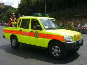 Un mezzo del soccorso alpino e speleologico