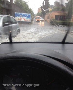 Il sottopassaggio di viale Raniero Capocci