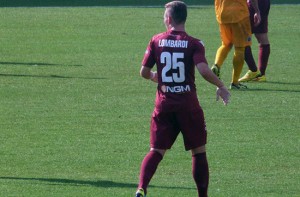 Cristiano Lombardi con la maglia del Trapani