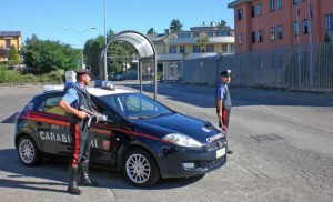Posto di blocco dei carabinieri