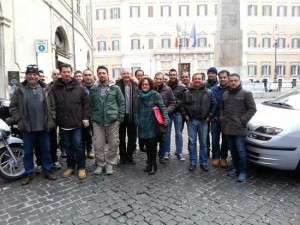 Carrozzieri Cna a Roma lo scorso 15 gennaio con Luigia Melaragni e il presidente Bugiotti 