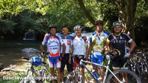 Gli amici x la bici, cascate monte Gelato