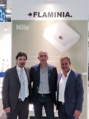 Bologna - David Delli Iaconi, Augusto Ciarrocchi e Domenico Merlani al Cersaie