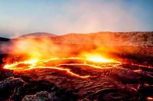 Cratere del vulcano Erta Ale