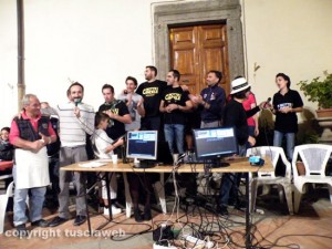 La cena della notte delle candele a Vallerano
