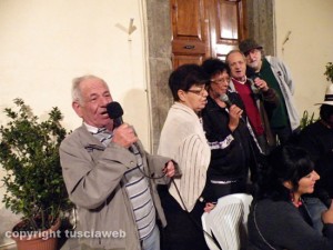 La cena della notte delle candele a Vallerano