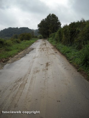 Degrado sulla strada che collega Grotte S.Stefano a Roccalvecce e Sant’Angelo