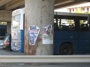 Affissioni abusive a Viterbo