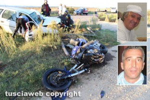 Il mortale sulla Dogana e nei riquadri Antonino Fabiani e Tiziano Strada