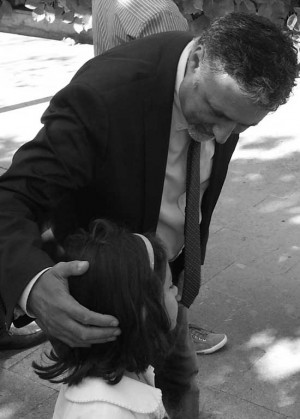 Ronciglione - Il sindaco Giovagnoli al primo giorno di scuola