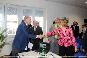Nicola Zingaretti e il prefetto Scolamiero