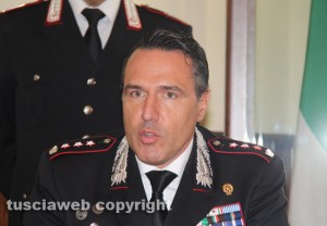 Il colonnello Mauro Conte, comandante provinciale dei carabinieri di Viterbo