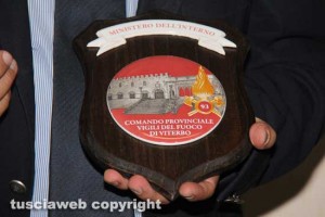 Il crest del comando dei vigili del fuoco di Viterbo 