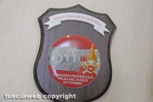 Il crest del comando dei vigili del fuoco di Viterbo 