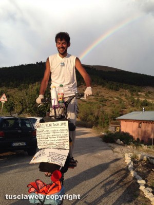 Valerio e la bici a due piani
