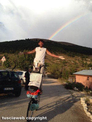 Valerio e la bici a due piani