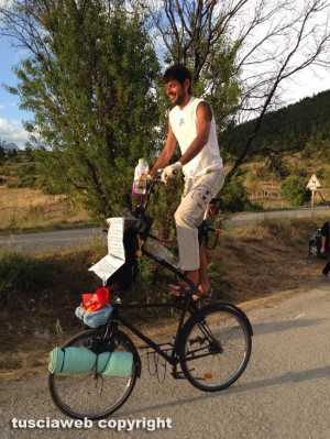 Valerio e la bici a due piani