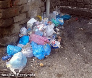Viterbo - Rifiuti a porta San Pietro