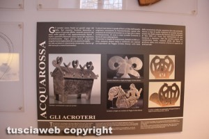 Museo nazionale etrusco - La sezione dedicata agli scavi di Acquarossa