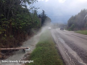 Strada Martana - Spreco di acqua sulfurea