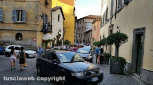 Viterbo - Il traffico deviato nel centro storico