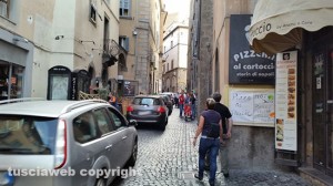 Viterbo - Il traffico nel centro storico