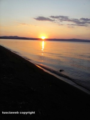 Tramonto sul mare di Civitavecchia