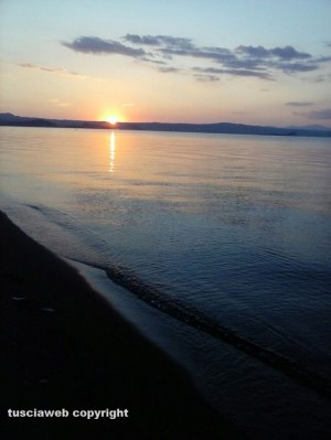 Tramonto sul mare di Civitavecchia