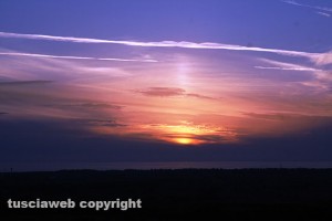 Tramonto a Tarquinia