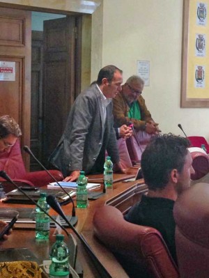 L'esordio di Sergio Caci in consiglio provinciale 