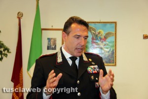 Il colonnello Mauro Conte, comandante provinciale dei carabinieri di Viterbo