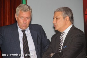 Il sindaco Leonardo Michelini e il presidente della provincia Marcello Meroi