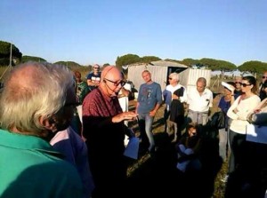 Tarquinia - Torelli durate la visita agli scavi di Gravisca 