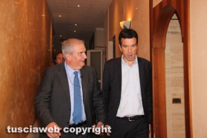 Il ministro dell'Agricoltura Maurizio Martina con Fioroni