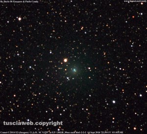 La cometa a 140 milioni di chilometri