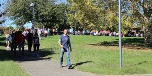 La partenza a Lubriano del Walk in Tuscia 