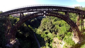Una veduta di Ronciglione da un drone