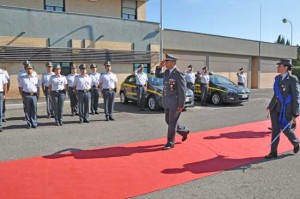La cerimonia alla neo istituita compagnia di Tarquinia 