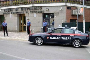 I carabinieri fuori dalla Carivit