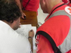 Croce rossa - Un responsabile della sala operativa