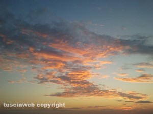 Tramonto in zona Acquetta, Tarquinia