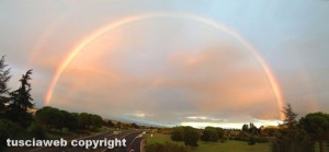 L'arcobaleno dalla superstrada di Vitorchiano