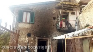 L'incendio in appartamento a Caprarola