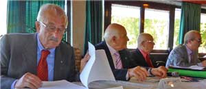 Il tavolo dei relatori all'assemblea Cna pensionati del Lazio
