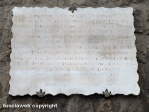 Lapidi in cui è scritta la storia di Viterbo