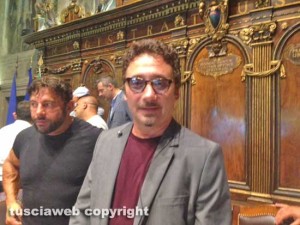 Il cantante Federico Zampaglione a palazzo dei priori